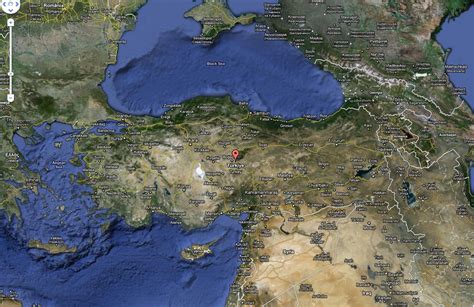 Turkey Map And Turkey Satellite Image