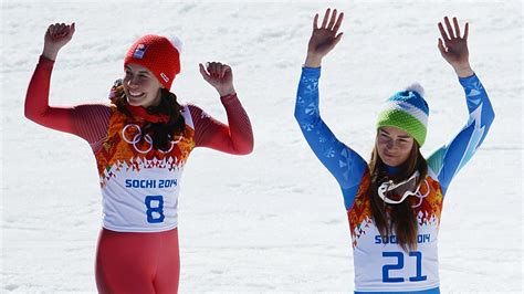 Tina Maze Y Dominique Gisin Dos Medallas De Oro En La Misma Prueba En Sochi Infobae