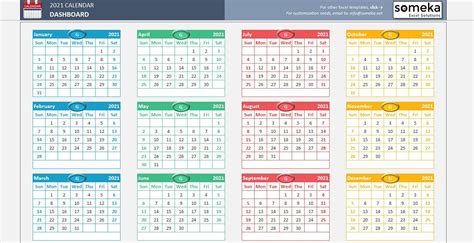 Calendars are blank and printable with print range pre set. Excel Calendar Template 2021 Printable Spreadsheet ...