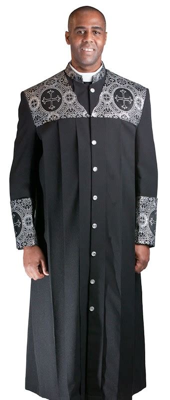 To thee we send up our sighs, mourning and weeping in this vale of tears. MENS PLEATED CLERGY ROBE EXC2000 (BLACK/BLACK-SILVER) | Mercy Robes