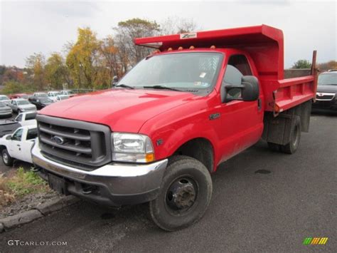 2004 Red Ford F350 Super Duty Xl Regular Cab 4x4 Dump Truck 55874907