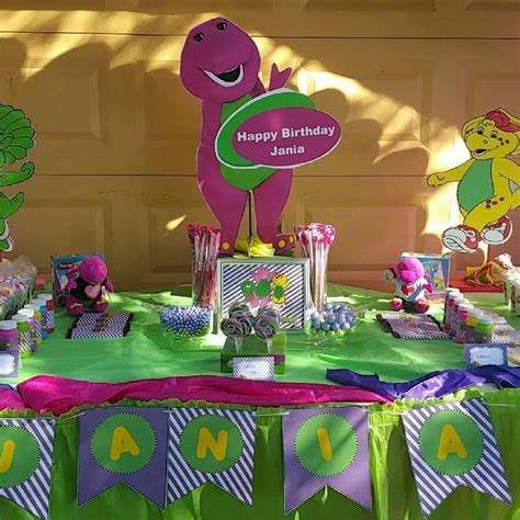 Barney Birthday Party Ideas Photo 1 Of 8 Barney Birthday Party