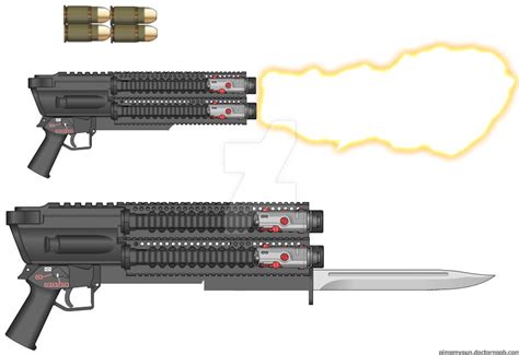 Sawed Off Quad Barrelled Shotgun Concept By Theinfection100 On Deviantart
