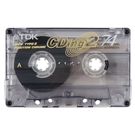 Tdk Cding2 74 2001 Chrome Blank Audio Cassette Tapes Retro Style Media