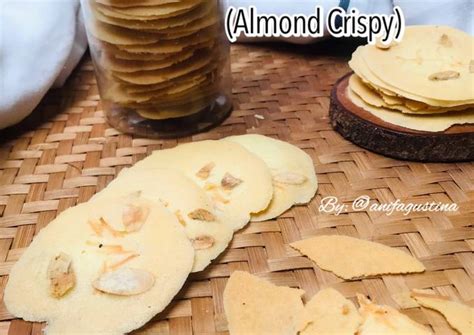 Resep Almond Tuile Almond Crispy Oleh Anif Agustina Cookpad