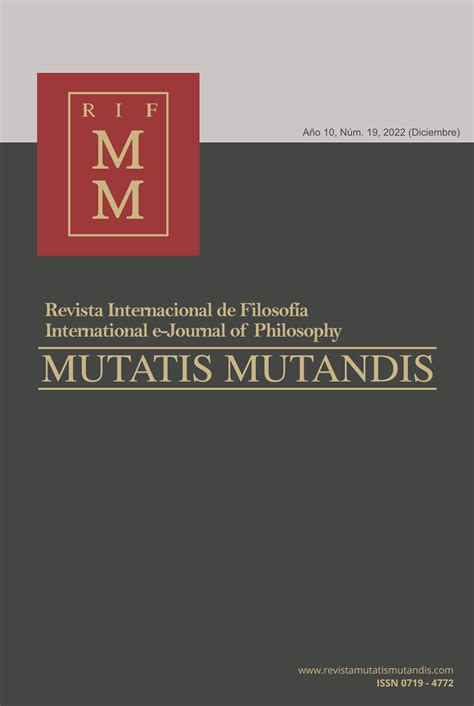 Mutatis Mutandis Revista Internacional de Filosofía