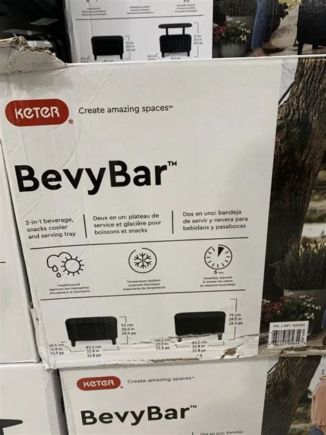 Costco Bevy Bar Keter Table And Cooler Combo Costco Fan