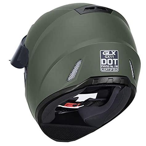 Glx Gx11 Compact Lightweight Full Face Motorcycle Street Bike Helmet