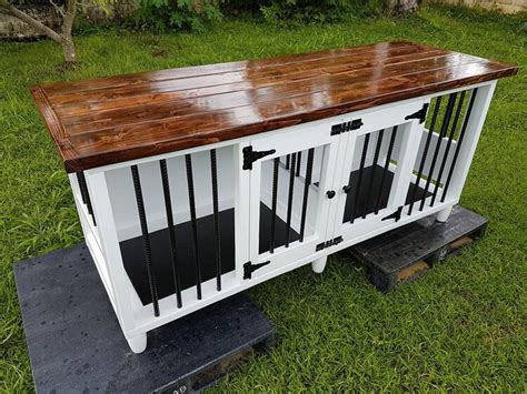 Wood Pallets Made Dog Kennel With Rebars Pallet Wood Projects