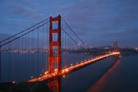 Golden Gate Bridge Night Stock Image Image Of Gate Park 5377407