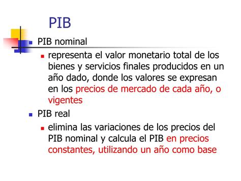 Diferencias Entre El Pib Real Y El Pib Nominal Esta Diferencia