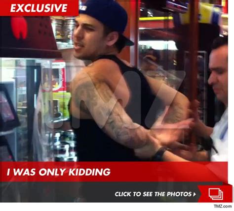 rob kardashian detained not arrested by police after joke goes wrong