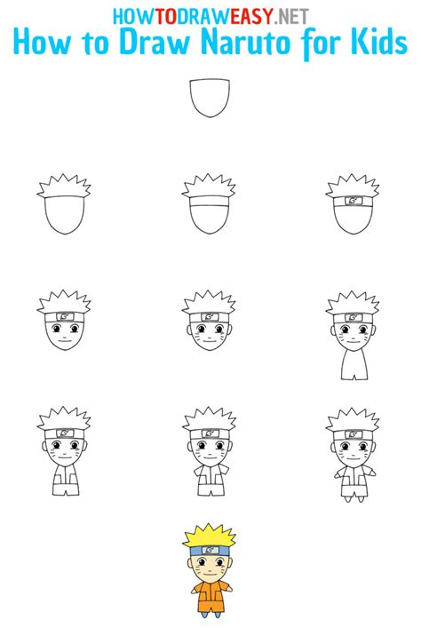 How To Draw Naruto For Kids How To Draw Easy