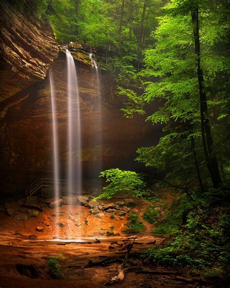 Ash Cave Waterfalls At Hocking Hills State Park Amazing World Pinterest