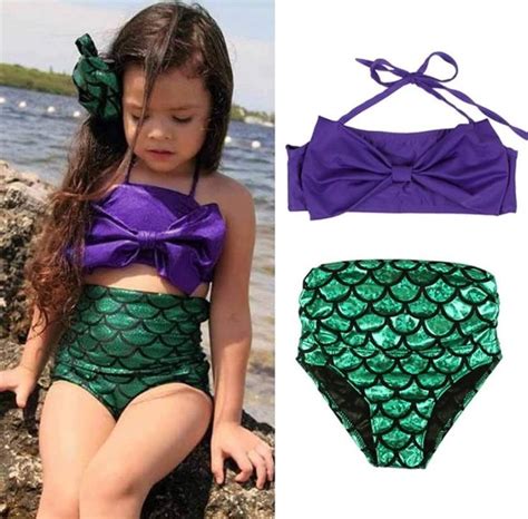 Ariel Bathing Suit Bikini Disney Girls Mermaid Bikini Mermaid Bathing Suit Mermaid Swimsuit