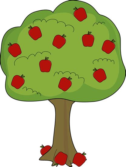 Apple Tree With Fallen Apples Apple Clip Art Tree Clipart Apple Images