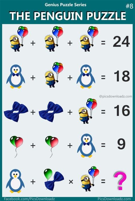 Garasi games hello sahabat dolan. The Penguin & Minions Puzzle - Most Viral & Confusing Math ...
