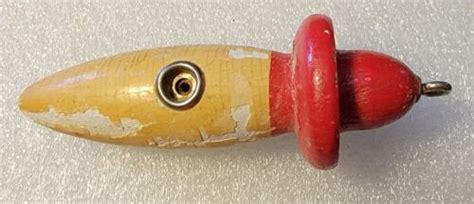 South Bend Antique Redwhite Woodpecker Fishing Lure Wood 35 Ebay