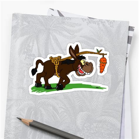 Donkey And His Carrot Funny Gift Idea For Carrots And Donkeys Lovers
