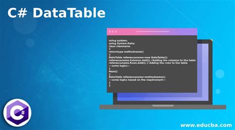 C Datatable How Datatable Works In C With Examples