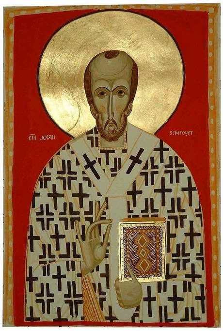 St John Chrysostom Modern Bulgarian Icon St Clares Orthodox