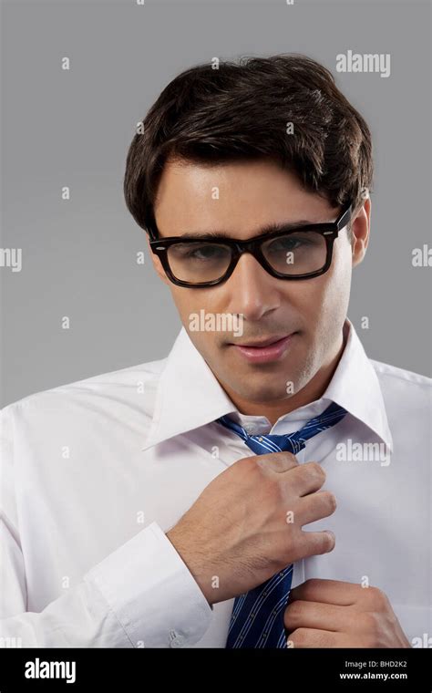Man Getting Ready For Office Stock Photo Alamy