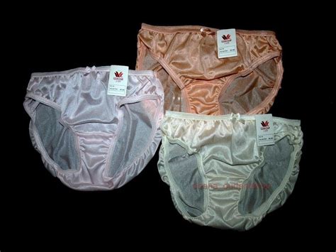 3 Wacoal Nylon Bikini Panties Feminine Lingerie Silky Cream Pink