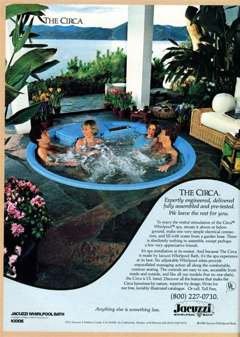 The massive varieties of products offered here are certified and go through extensive these pools are ideal for all types of purposes ranging from taking a massage to bathing in hot water or spending some relaxation time with friends and family. Hot tub time machines: See some retro backyard Jacuzzi hot ...