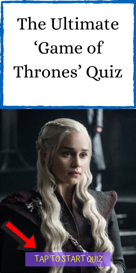 The Ultimate ‘game Of Thrones’ Quiz Quiz Movie Quiz Ultimate Games