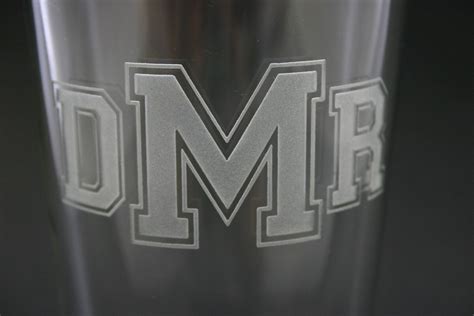 Monogram Etched Beer Glass Personalized Pint Monogrammed Etsy