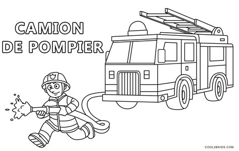 aujourdhui à lenvers souvenirs camion pompier coloriage imprimer