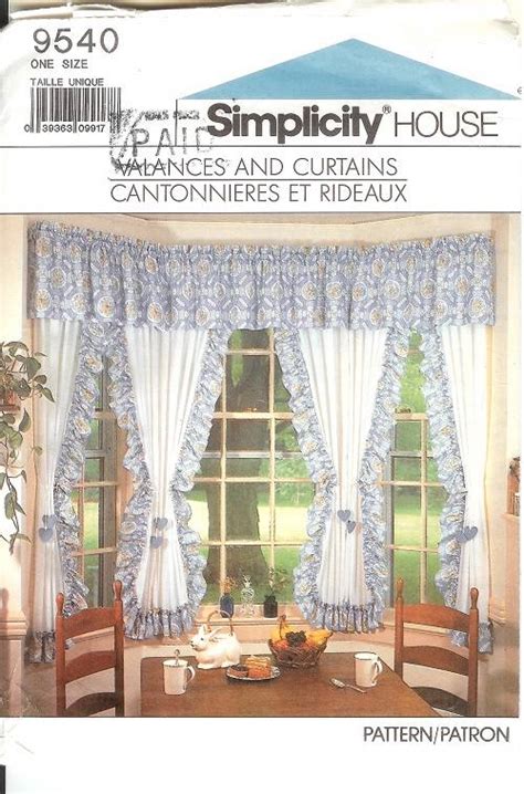 Simplicity Window Treatment Covering Curtains Drapes Home Decor Sewing