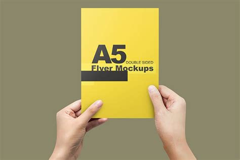 Download Download This A5 Flyer PSD Mockup For Presentation - Designhooks