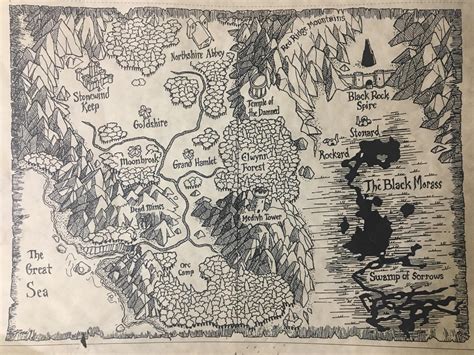1994 Map Of Azeroth Southern Ek In Wow Terms Rclassicwow
