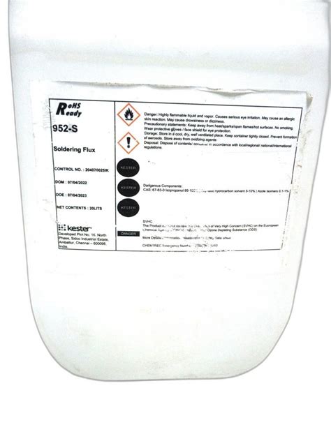 Kester Flux 952 S For Electronics Packaging Size 20 Liter At Rs 420