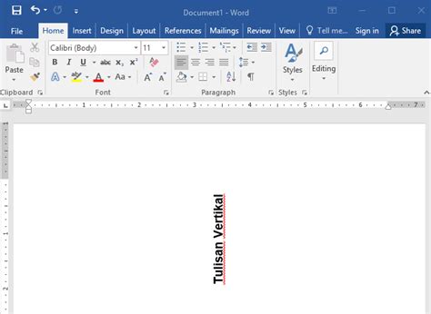 Cara Membuat Tulisan Di Ms Word Menjadi Vertikal Tutorial Lengkap