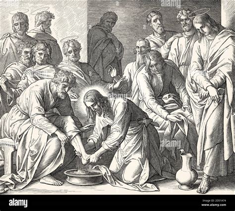 Jesus Washes The Disciples Feet New Testament By Julius Schnorr Von