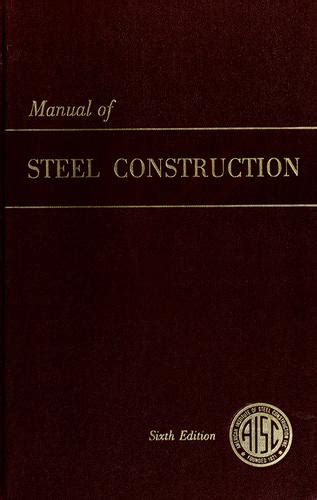 Manual Of Steel Construction By American Institute Of Steel