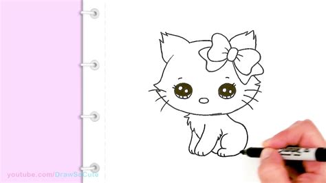 How To Draw A Cute Cat Easy Sanrio Charmmy Kitty