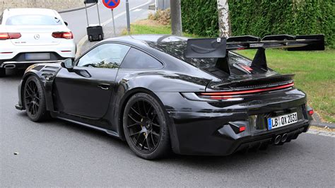 New 992 Porsche 911 Gt3 Rs Spied For The First Time Evo