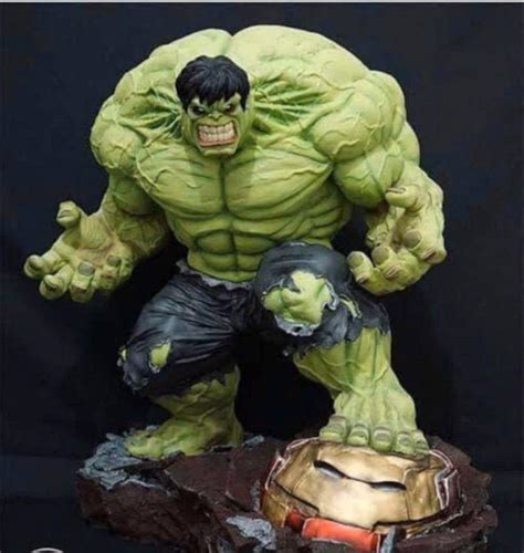 Hulk 3d Stl Digital Figure File Format 3d Printer Cnc Router Etsy