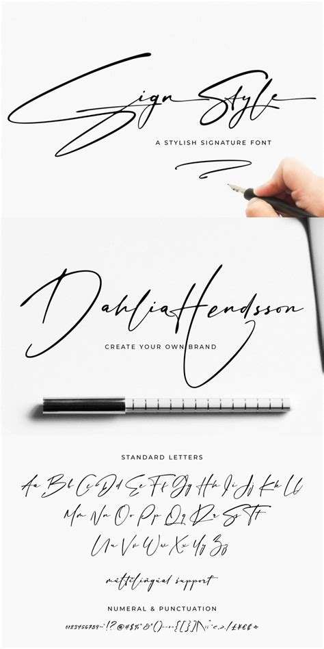 Introducing Sign Style Is A Stylish Signature Font With Contemporary