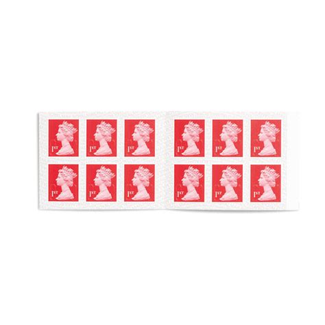 1st Class Stamps X 12 Pack Postage Stamp Booklet Sb12f Redsingle