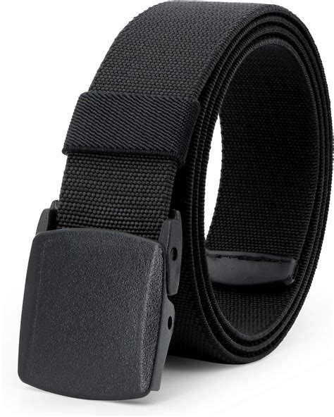 elastic stretch belt for men breathable sports outdoor belt jasgood 3 8cm plastic buckle with