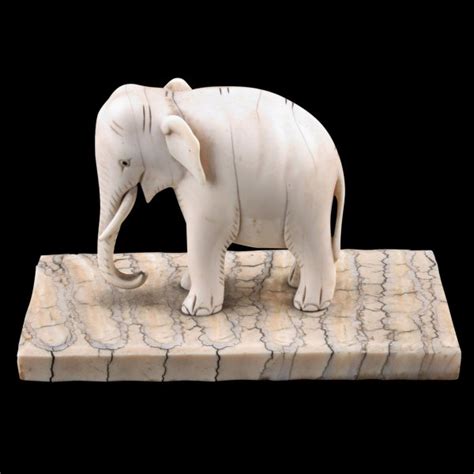 Antique Ivory Elephant Victorian Ivory Elephant