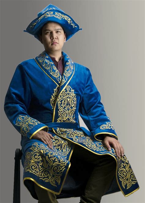 Chapan Shapan Kazakh Mens Coat Jacket Traditional Ethnic Etsy