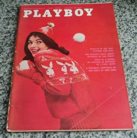 Vintage Play Boy Magazine February Centerfold Barbara Ann