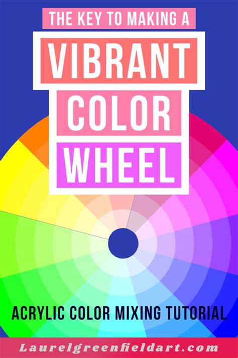 Acrylic Color Wheel Demo To Mix Super Vibrant Colors — Laurel