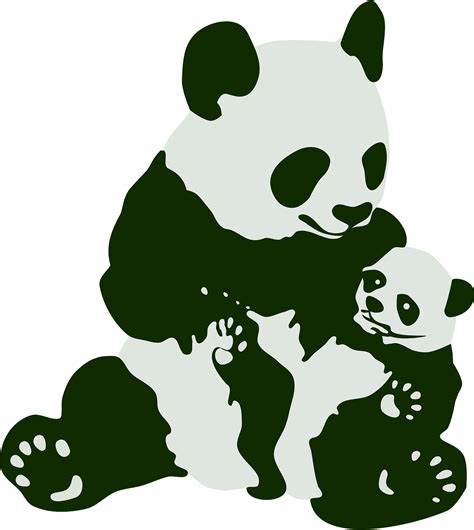 Panda And Baby Clipart Clip Art Library