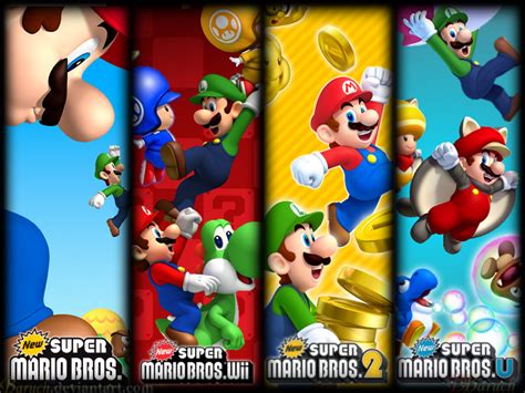 All New Super Mario Bros Games Wallpaper 1024x768 By